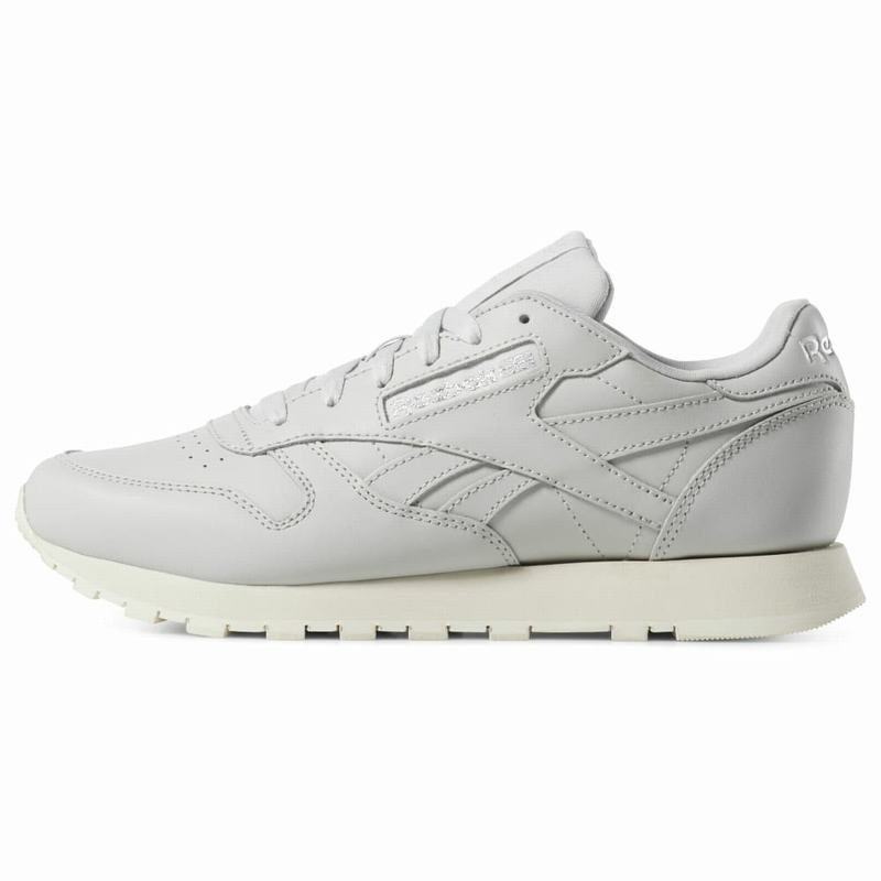 Reebok Classic Leather Tenisky Damske - Siva/Strieborne/Biele OF5396VY